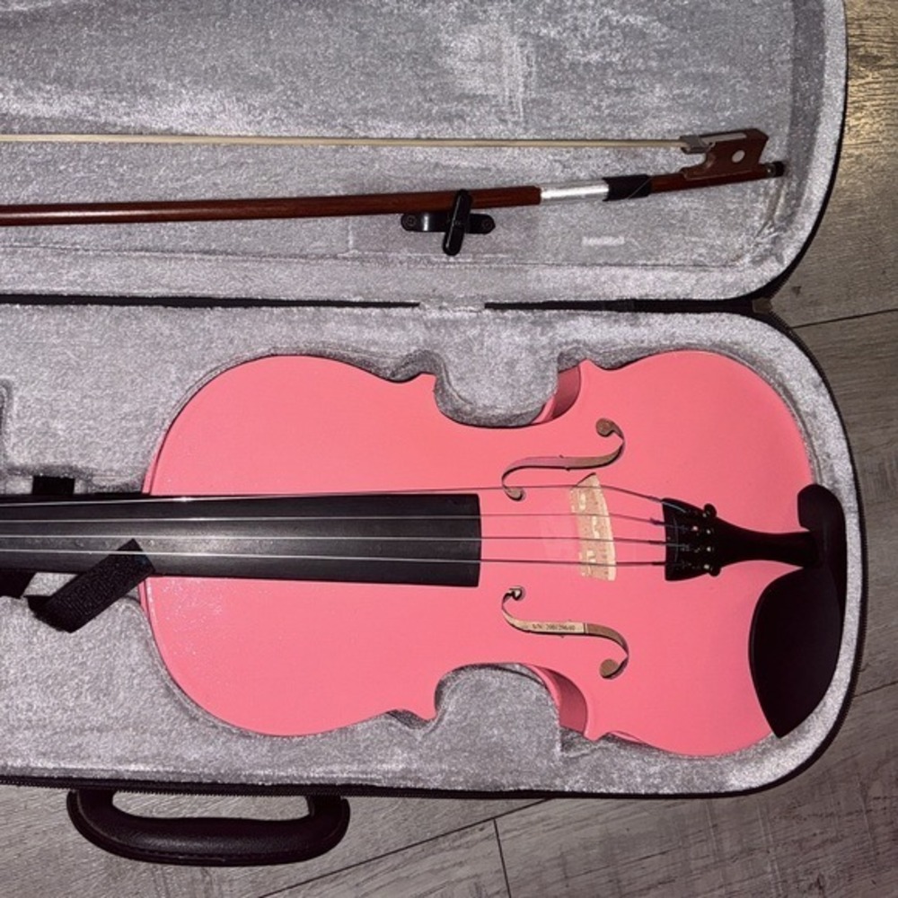 Mendini By Cecilio Violin Pink Size 4/4